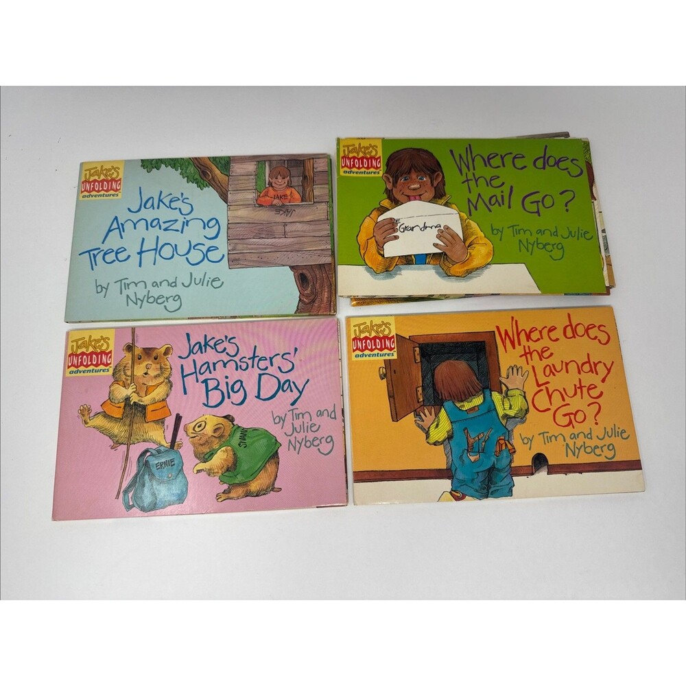 Jake's Unfolding Adventures LOT 4 Nyberg Where Does the Mail Go Hamsters Big Day